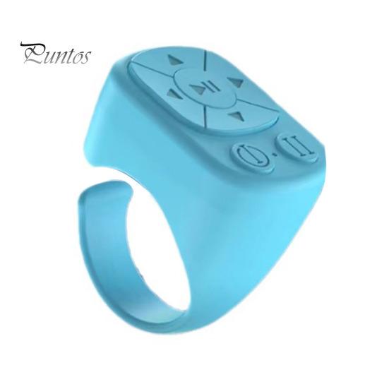 

Пульт дистанційного керування кінчиком пальця Перегортач сторінок для ефективного перегляду сторінок Селфі Сумісний з Bluetooth акумуляторний пульт дистанційного керування затвором камери зі стабільною версією 5.3 синій