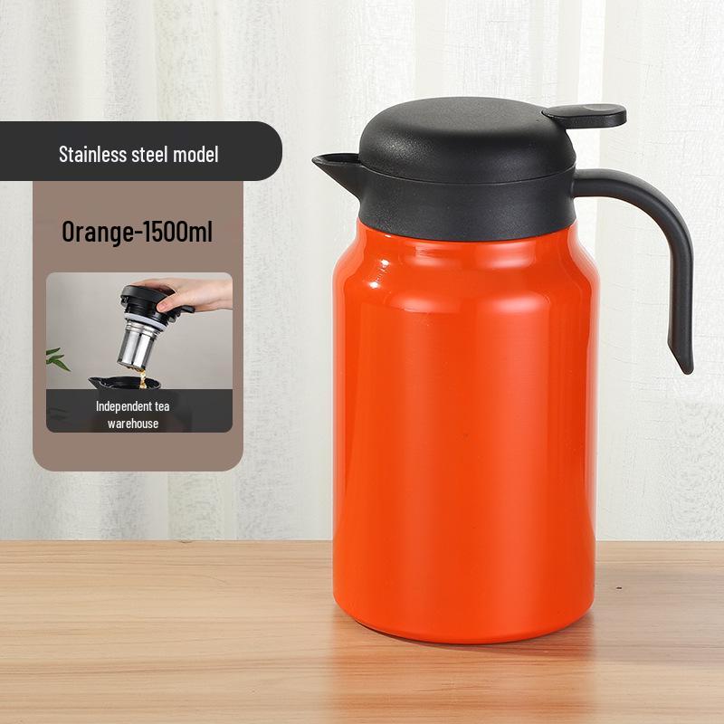 Large Capacity 304 Stainless Steel Insulated Tea Infuser Kettle for Home and Office