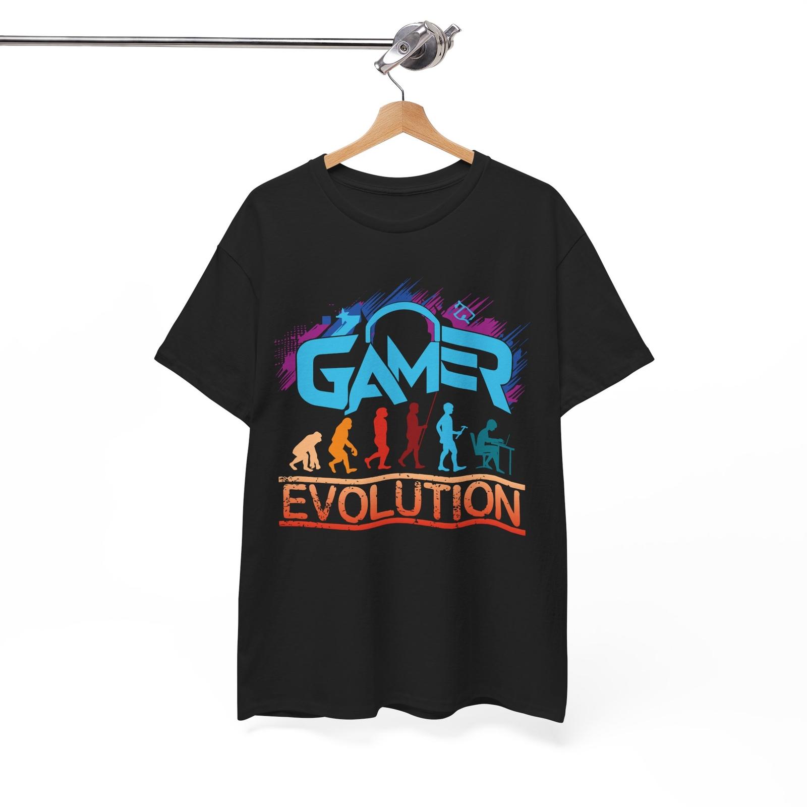 Gamer evolution Shirt Funny Gamer Shirt Classic Gaming Tee XL