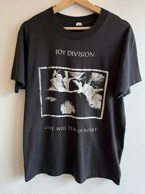 Maglietta Vintage Anni '80 Joy Division 'Love Will Tear Us Apart' Top t-shirt Uomo Donna