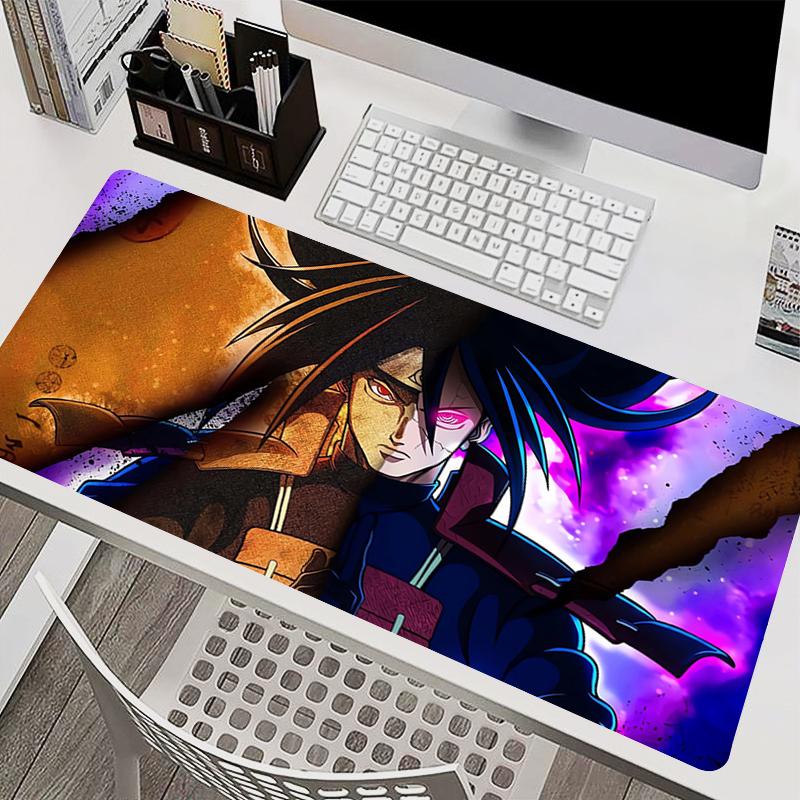 Mousepad Laptop Mouse Pad Office Accessories PC Keyboard Pad Rubber Cup Mat Soft Naruto Madara Uchiha Mouse Mat Large Desk Mat