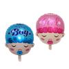Cross Baby Pacifier Aluminum Foil Balloon for Birthday Party