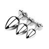 Stainless Steel Anal Plug Heart Shape 3 Sizes Crystal Anal Plug Removable Butt Plug Stimulator Anal Sex Toys Prostate Massager