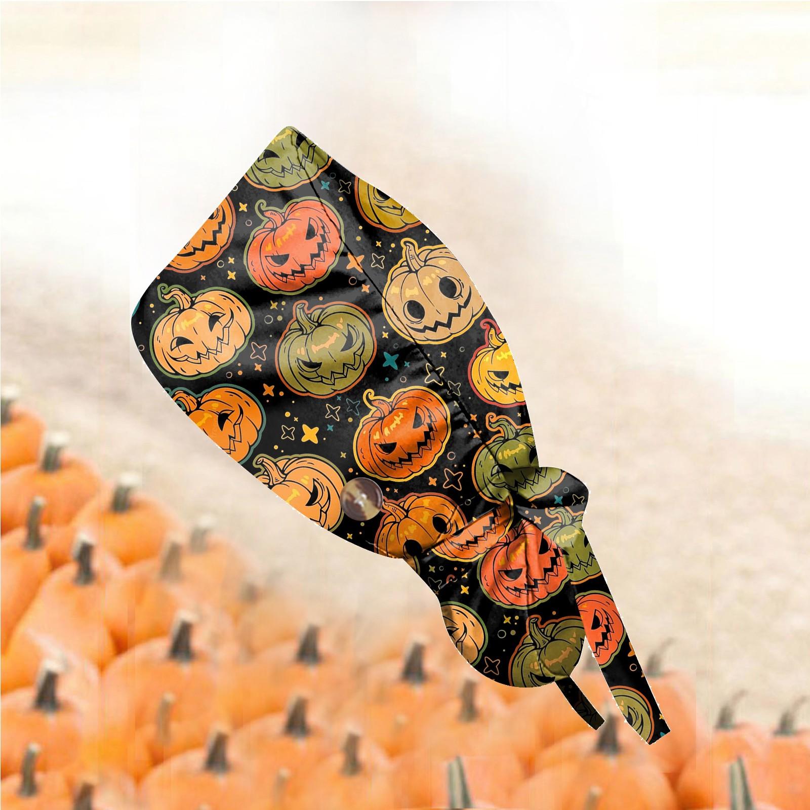 

Модная рабочая кепка с принтом на Хэллоуин, повседневная женская кепка с хвостиком, кепка с постиранной резинкой, кепка Baotou One Size жёлтый