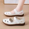 Women's Sandals Summer Mary Jane Beach Shoes White Flat Shoes Casual Soft Walking Sandals for Girl Plus Size