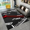 Tappeto da Area Tappeto da Corsa per Moto 3D Grande, Tappeto per Casa Soggiorno Camera da Letto Divano Zerbino Decorazione, Tappetino Antiscivolo per Giochi per Bambini