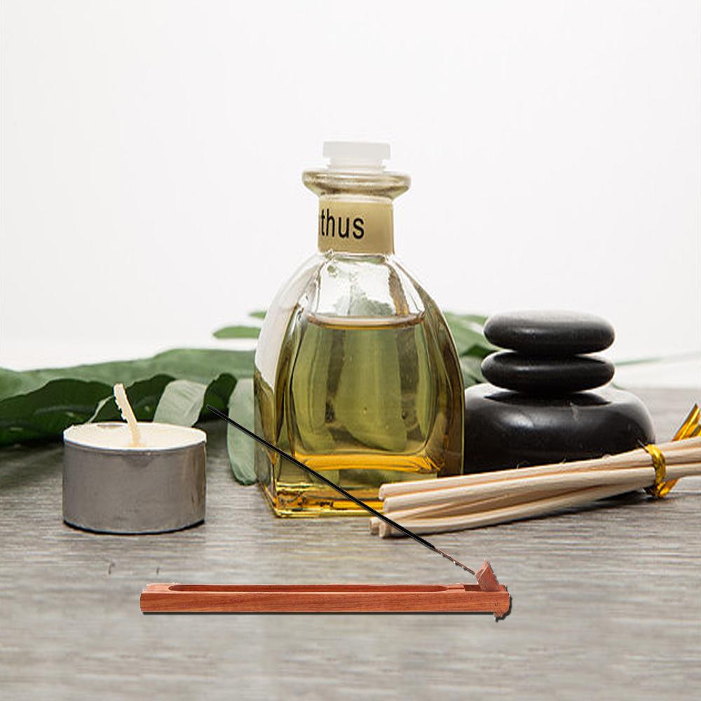 Home Office Spa Holz Druckentlastung Brennerstäbchen Aromatherapie Basis Räucherstäbchenhalter