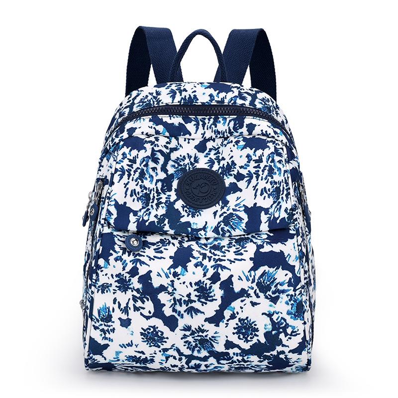 Schoolbag Casual Printed Backpack Women's Large Capacity Shell Bag 1011 New Women's Commuter Small Backpack Nylon School Bag