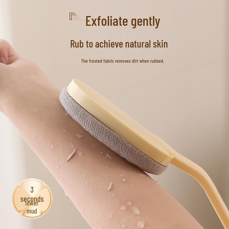 Long-Handled Luxury Exfoliating Back Scrubber - Painless Shower Brush for Self-Use