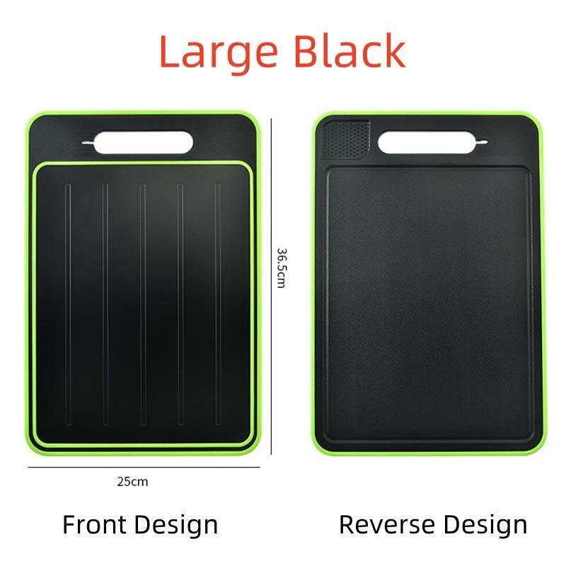 4IN1 Aluminum Alloy Cutting Board,Silicone Edging,Thickened Cutting Board,Beef Quick Thawing Cutting Board,PP Chopping Board