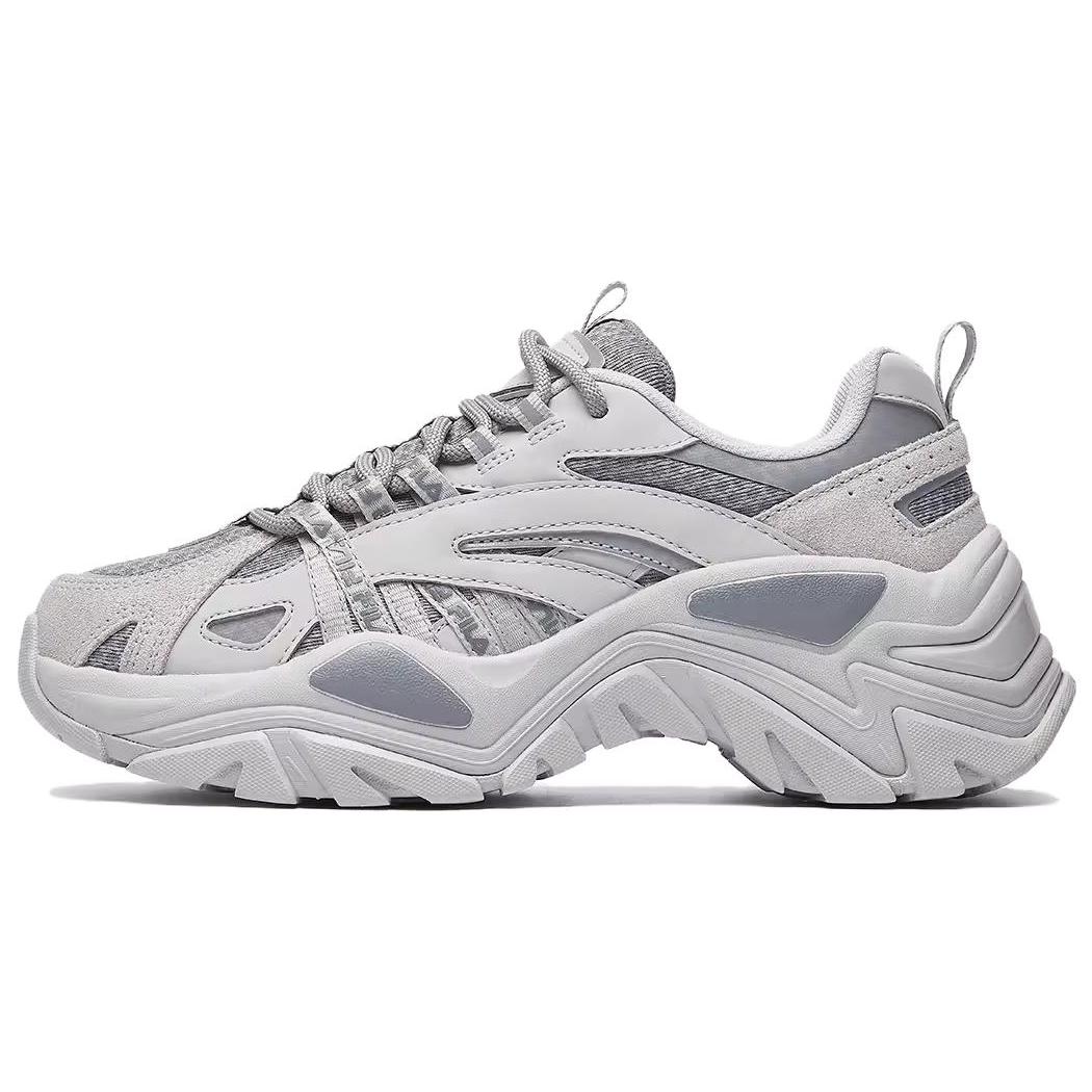 

New FILA Fishbone Breathable Coverage Moisture Wicking Low Top Chunky Sneakers Unisex Gray 1RM02723F_050 39