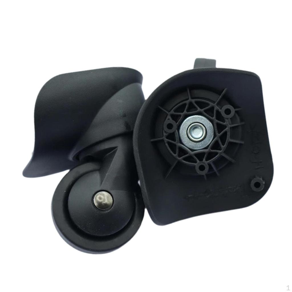 2 Pieces Luggage Replacement Wheels Quiet Easily Install Versatile Sturdy Reusable Rotation Trolley
