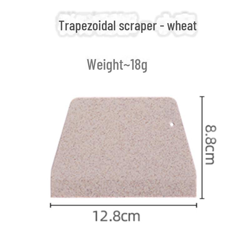 Trapezoidal Plastic Dough & Oil Scraper Knife