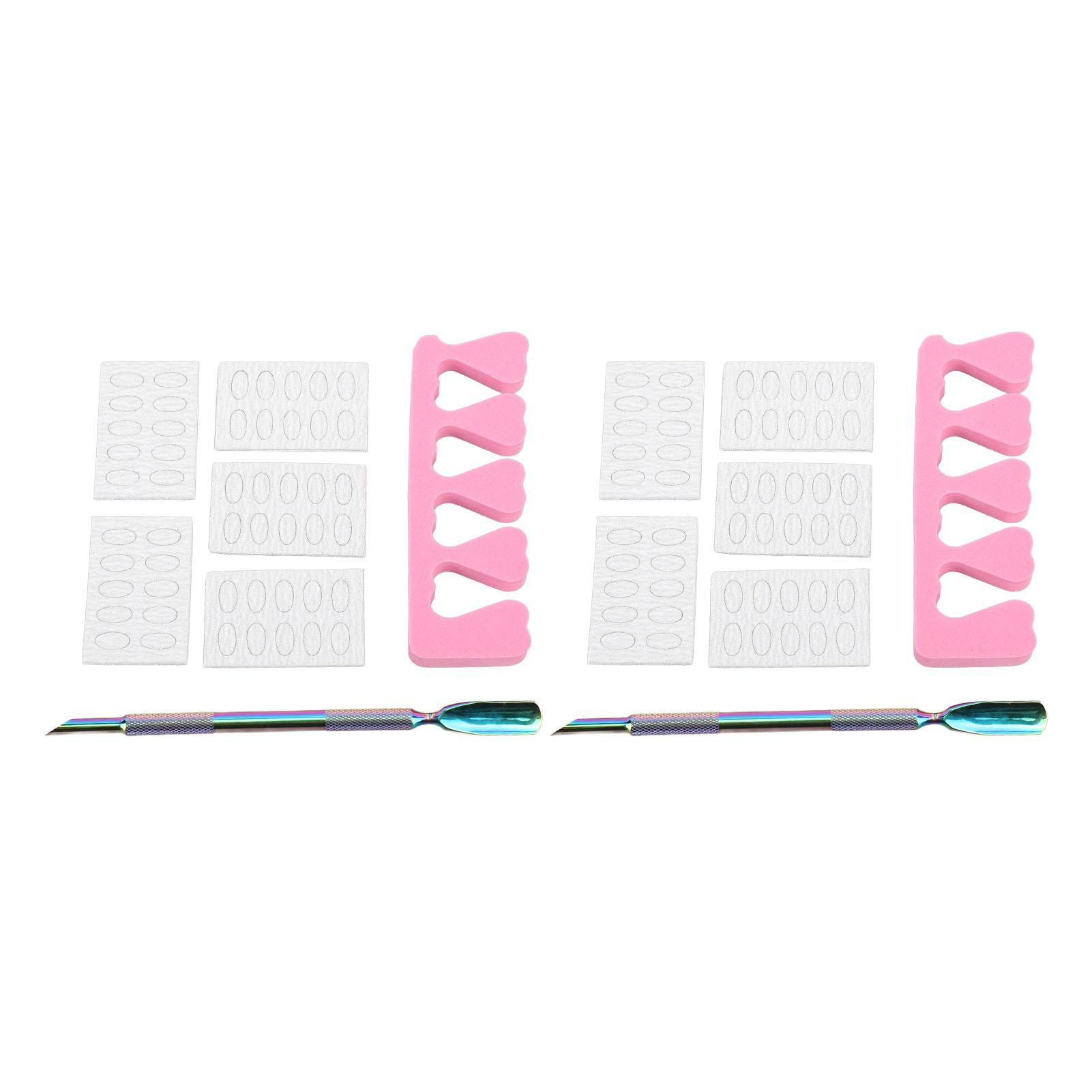 

2pcs Cuticle Trimmer Remover Pusher Stainless Steel Professional Cuticle Pusher Tool for Beauty