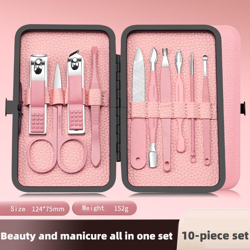 24 Piece Stainless Steel Luxury Nail Clipper Set with Dead Skin Pliers, Complete Set of Nail Tools, Durable Beauty Care Tools