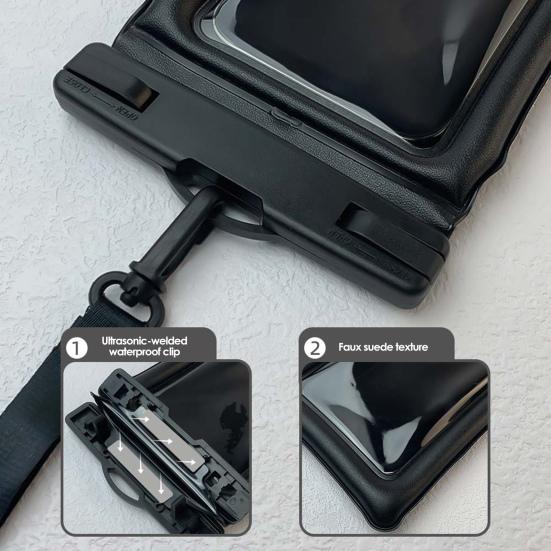 Waterproof Cell Phone Pouch Underwater Bag Case Lanyard Cell Phone Dry Water Proof Beach Swimming Kayaking