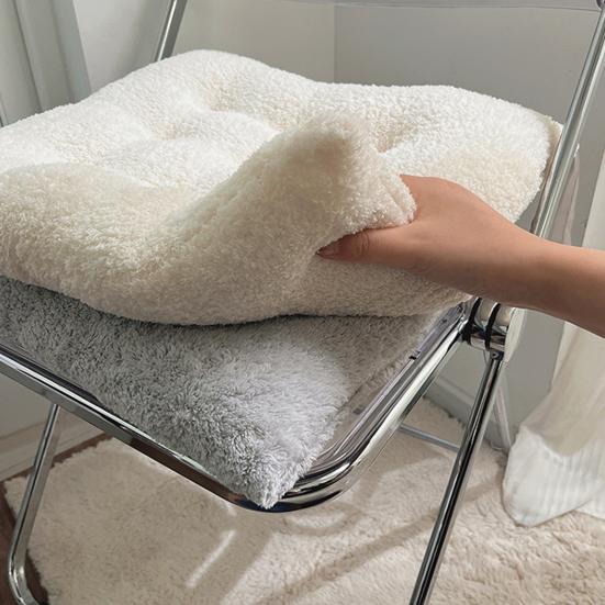 Podsedák Zesílený Design Plyšová Látka Protiskluzové Dno Polštář na Židli Domov Auto Jídelní Židle Pohodlná Podpora