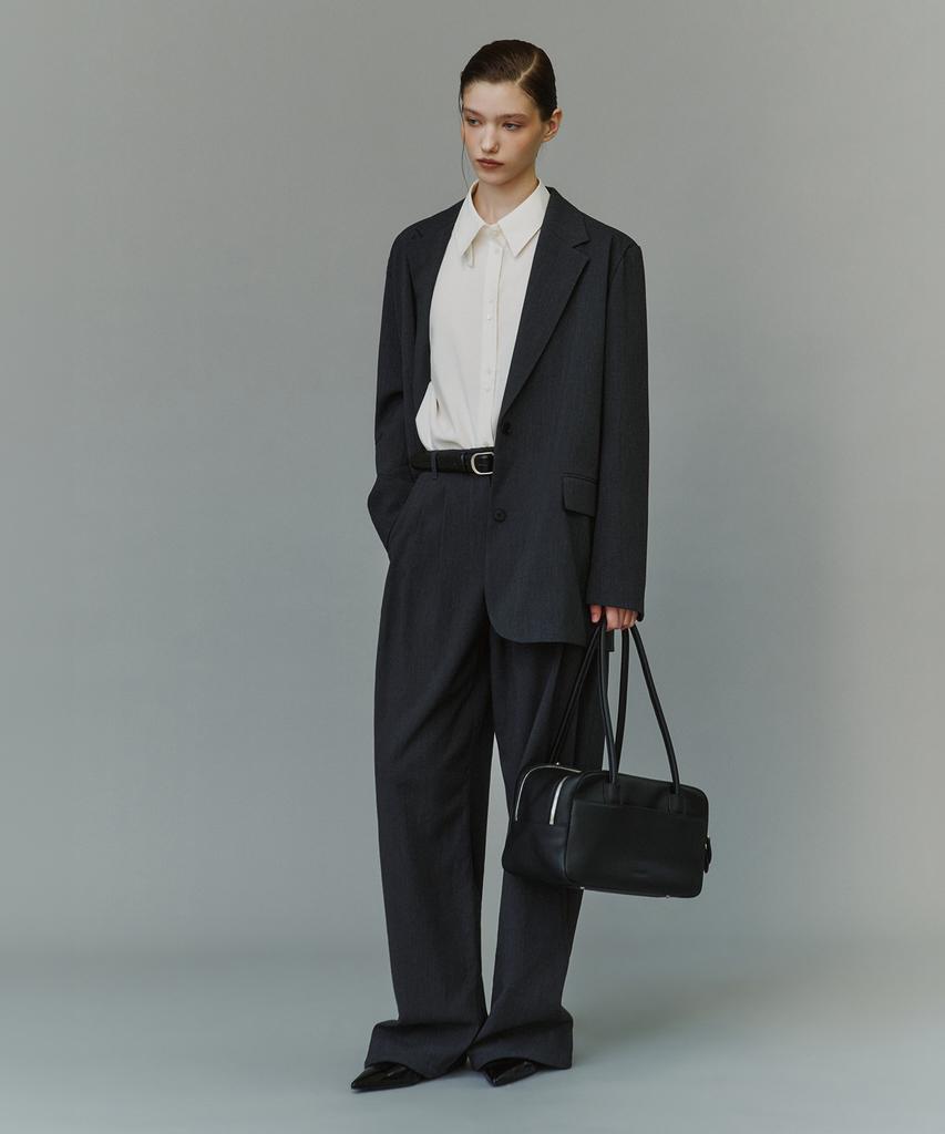 SIYAZU Siot4200 Gentle Tailored Blazer_Charcoal