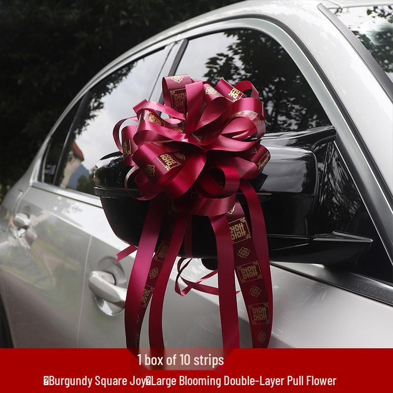 Large Wedding Car Ribbon Decoration for Bridal Team