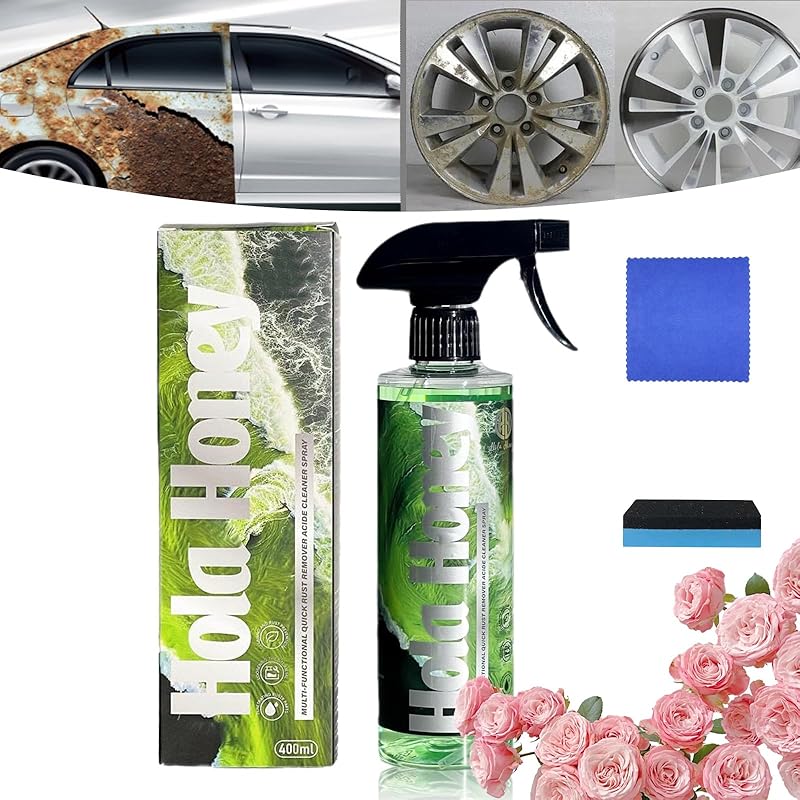 Средство для удаления ржавчины Hola Honey, новинка 2025 г. Средство для удаления ржавчины HolaHoney, 400 мл/на Hola Honey Многофункциональное средство для быстрого удаления ржавчины с кислотой в виде спрея для различных 1 Set