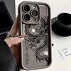 Illusionäre Farbe Chinesischer Drache Silikon Handyhülle Für iPhone 17 16E 16 15 14 13 12 11 Pro Max XS X XR 7 8 Plus Stoßfeste Abdeckung