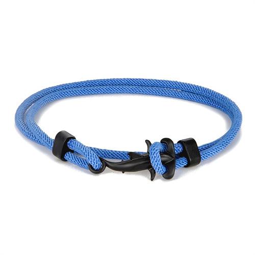 Small Fresh Black Small Hammerhead Shark Bracelet Milan Rope Multi-Turn Adjustable Hand Rope Worker