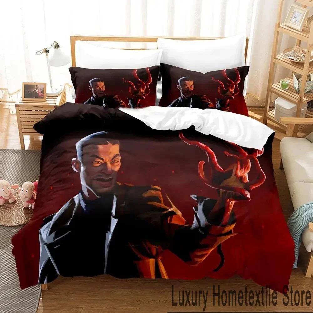Stylish Breathable King Queen 3D Print Anime Parasyte Bed Size Boys Adult Quilt Comforter