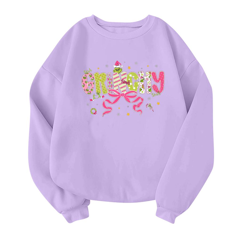 Children's Fashionable Lightweight Long-sleeved Round Neck Pullover With Pockets Printed Pullover