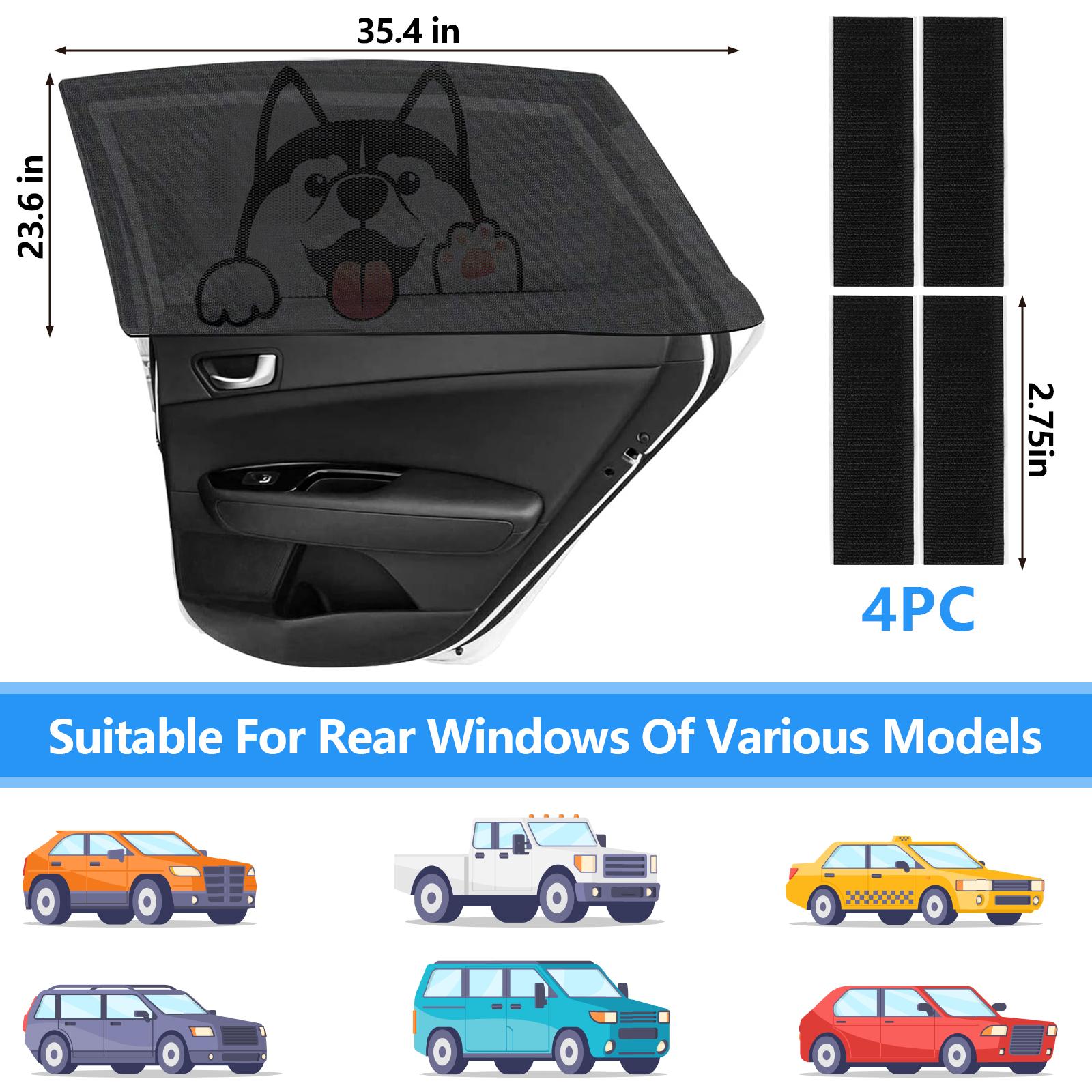 

Автомобильные шторки на окна для детей Защита от ультрафиолета Дышащая сетка Детские чехлы на окна Универсальная посадка Растягивающиеся солнцезащитные шторки Сохраняют автомобильный интерьер серый