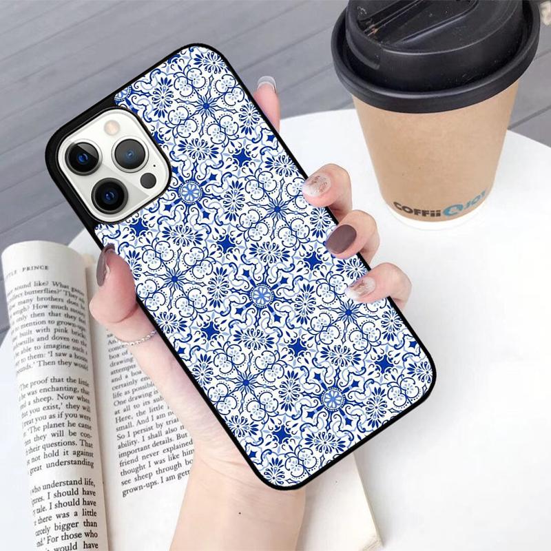 Boho Tile Mosaic Aesthetic Mobile Phone Cases Cover For iPhone 17 Air 16 15 14 12 13 11 Pro MAX apple Plus Coque