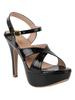 Shoetopia Women's High Heel Sandals Open Toe Stiletto Heels with Ankle Strap, Patent Party Dress Shoes Casual, Ethnic, Party & Wedding