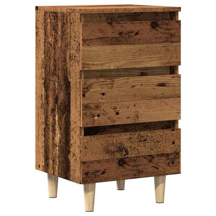 VidaXL Bedside Table Old Wood 40x35x69 Cm Engineered Wood, Bedside Furniture, Side Table, Bed Cabinet, Cabinet 856420