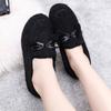 2025 Winter New Old Beijing Cloth Shoes Velvet Warm Daily Home Indoor Women's Cotton Slippers One Foot Cotton Shoes