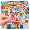 10/30/50pcs Mediterranean Tomato Aesthetic Graffiti Stickers Cartoon Retro Decals DIY Motorcycle Laptop Luggage Cute Sticker Toy