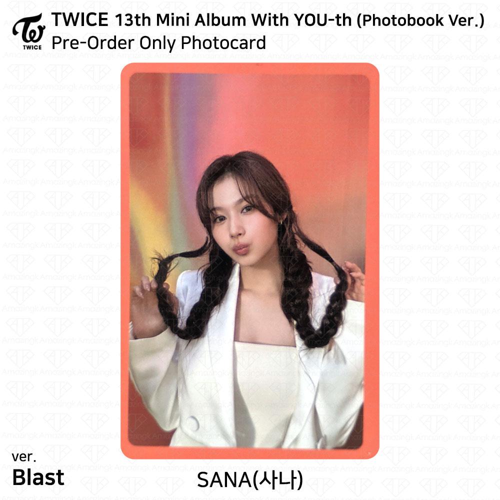 Twice 13th Mini Album With YOU-th Youth Photocard Poster Film Sticker Sana KPOP K-POP