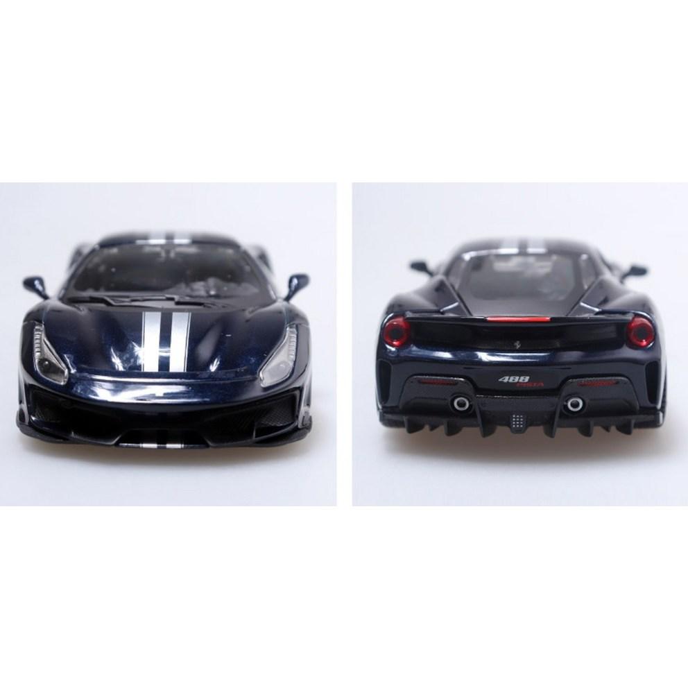 Burago 1:24 Modellini di Auto Ferrari 488 Pista in Metallo pressofuso, Blu