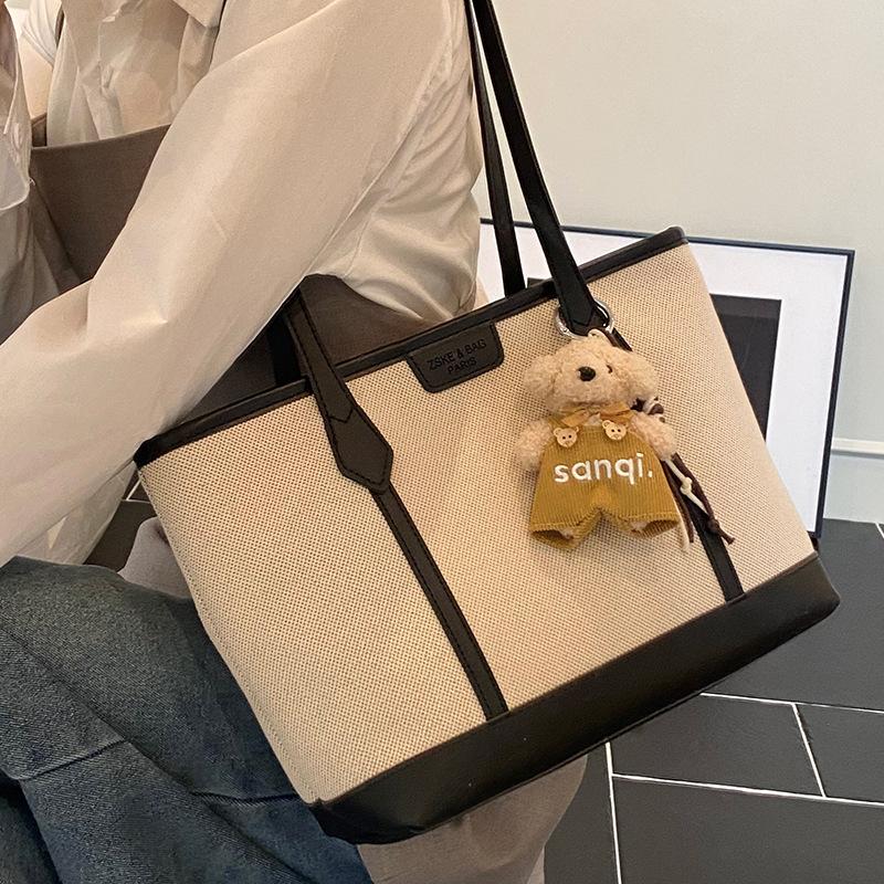Premium Commuter Large-capacity Tote Bag Women's 2025 New Fashion Retro Versatile Shoulder Bag Trendy Underarm Bag