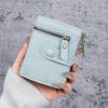 Mode Geldbörse Kleine Kompakte Geldbörse,Damen Kurze Geldbörse,PU Leder Bifold Geldbörsen Kreditkartenhalter Einfache Clutch Geldbörse Burgund