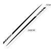 2pcs Car Long Stripe Waist Line Stickers Auto Both Side Body Vinyl DIY Decals Racing Sport Styling Tuning Accessories