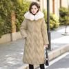 Women's Long Big Fur Collar Down Cotton Cotton Coat
