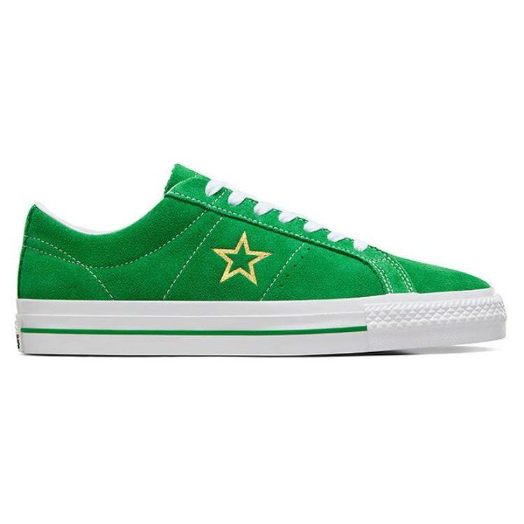 Converse One Star Pro Geeen Gold Unisex Sneakers Green White A06645C