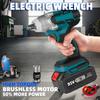 Multifunction Cordless Electric Impact Wrench European Standard Electric Tool Brushless Electric Wrench Hand Drill with Battery