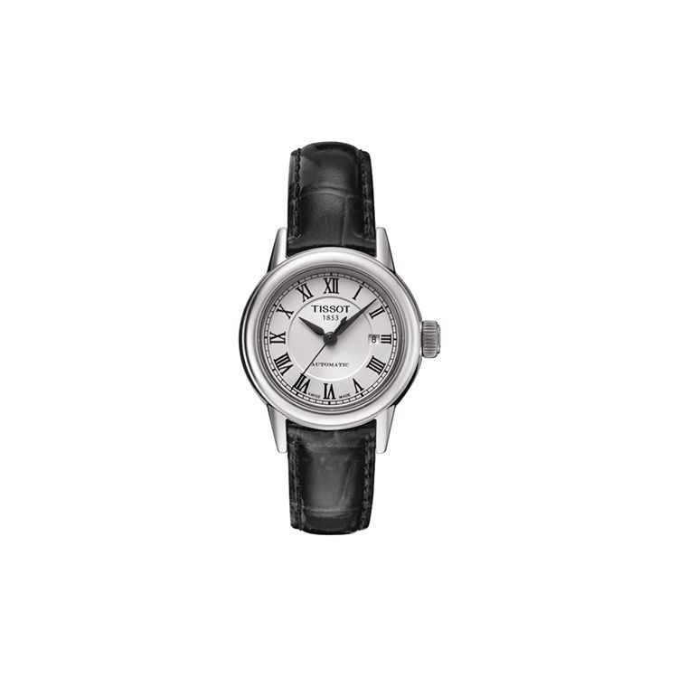 TISSOT  S&eacute;rie Carson Mouvement M&eacute;canique Automatique Montre d'Affaires Montres pour Femmes Acier Blanc T085.207.16.013.00 White Dial Belt