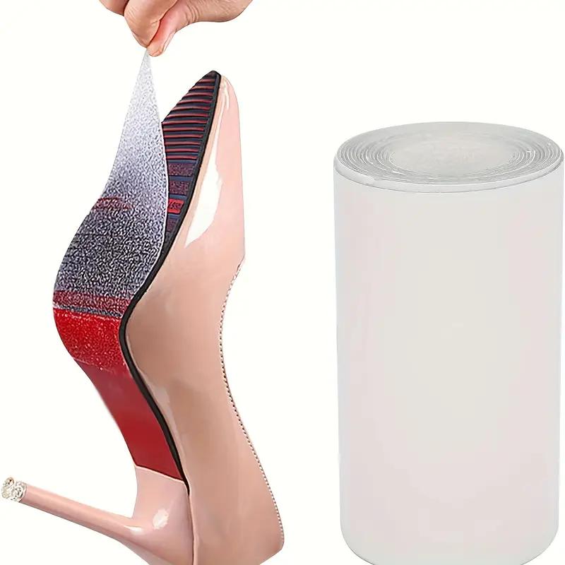 

1 шт. Самоклеящиеся наклейки на подошву туфель на высоком каблуке, противоскользящие, износостойкие, прозрачные, наклейки на подошву, резиновая подошва, износостойкая подошва, накладка на низ подошвы 10x100cm прозрачный