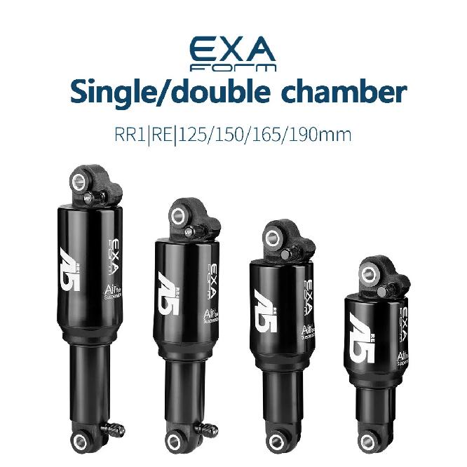 EXA Formato A5 165MM 125mm 150mm 190mm RR1 Re Cámara de Aire Amortiguador Trasero Para Bicicletas de Montaña Amortiguador MTB Ajustable