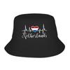 Netherlands Bucket Hat  Outdoor FisherUnisex Caps For Unisex Retro Hunting Sun Hats Foldable Graphic Cap
