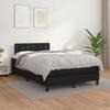 3141113 vidaXL Upholstered Bed Base with Mattress Black 120x200 Cm Faux Leather