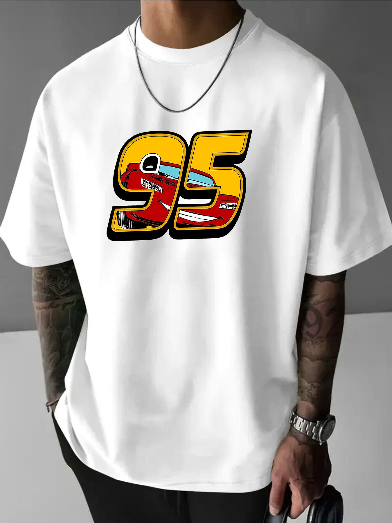 

Men s 95 Graphic T-Shirt - Vintage Racing Number 95 with Retro Car Print M