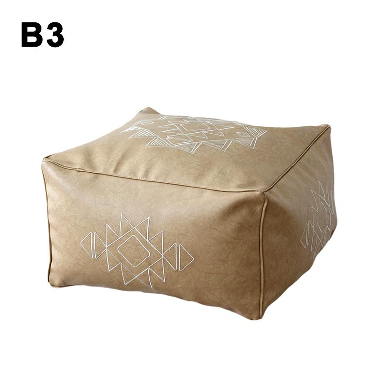 

Вышитый чехол для подушки из квадратной кожи в марокканском стиле, подушка для медитации, футон, ненабитый, в скандинавском стиле, домашний коврик-татами