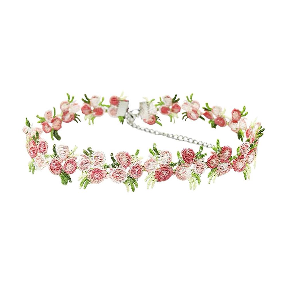 Girls Fashion Romantic Sweet Cute Vintage Choker Chain Flower Necklace Jewelry Clavicle Chain